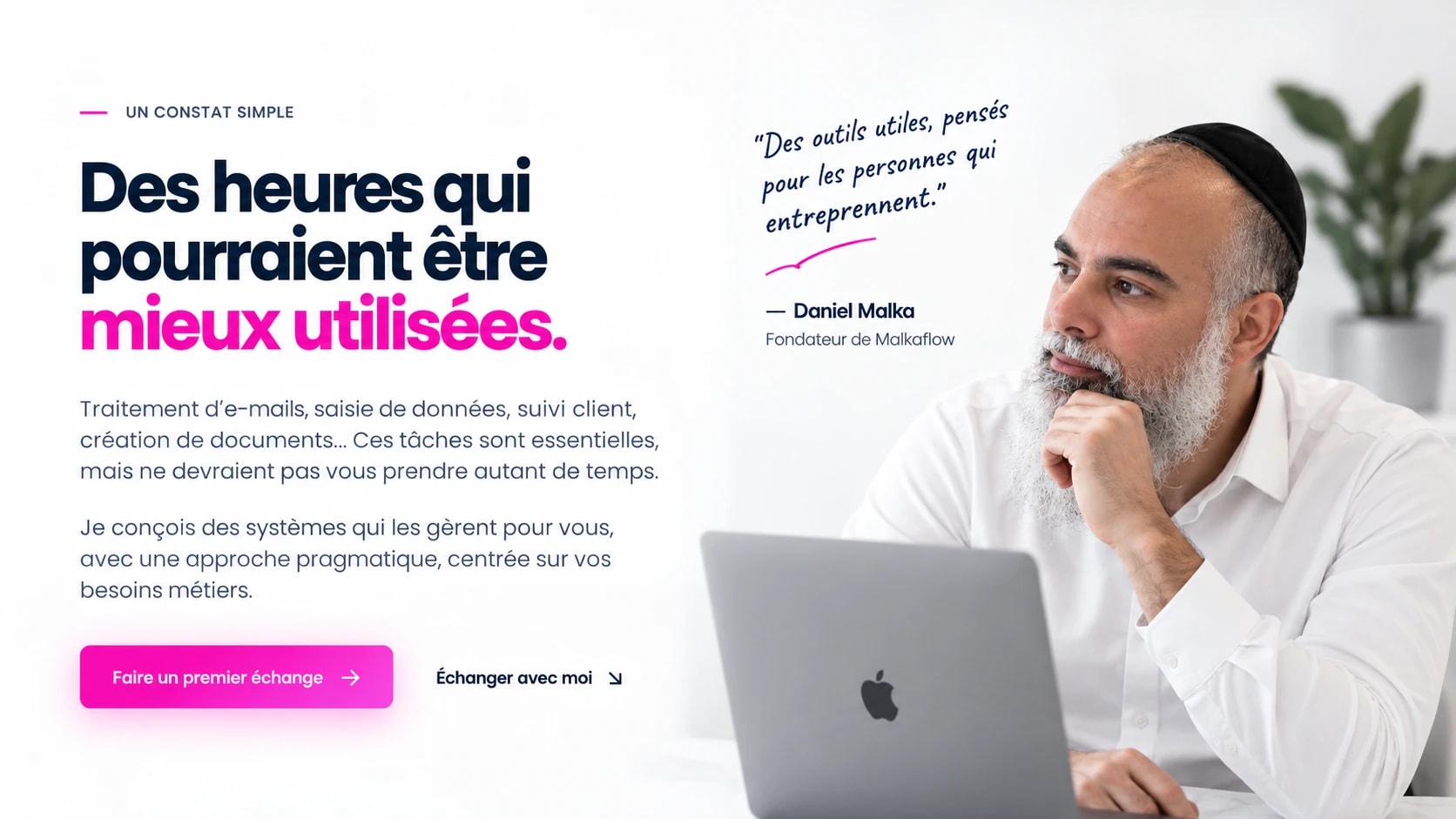 Daniel Malka, fondateur de Malkaflow